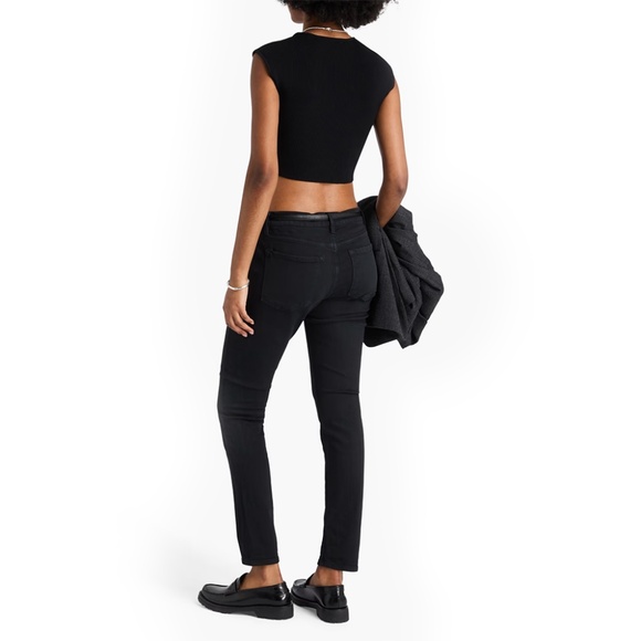 Frame Le Garcon Jeans Black Relaxed Fit - Picture 2 of 3